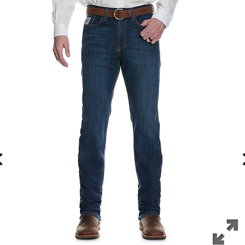 Cinch Silver Label Dark Wash Slim Fit Performance Stretch Straight Leg Jean